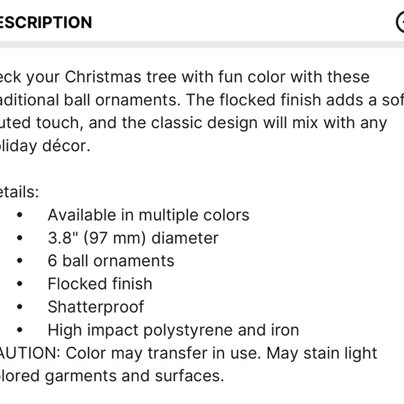 4” Flocked shatterproof ball ornaments (Cream) - Micheal’s by Ashland - Picture 4 of 4